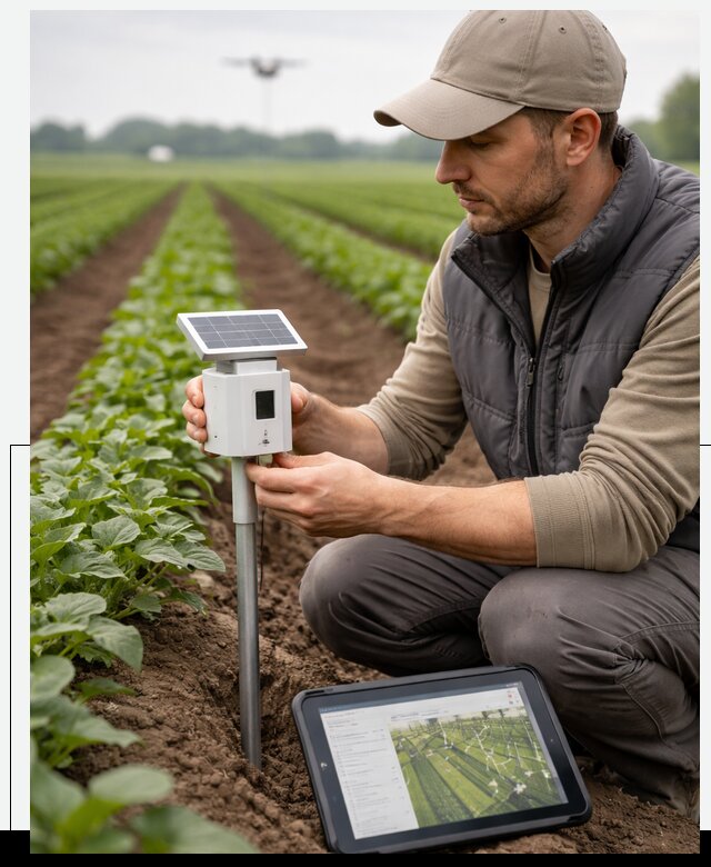 IoT мониторинг сельскохозяйственных полей и контроля в Куйбышеве